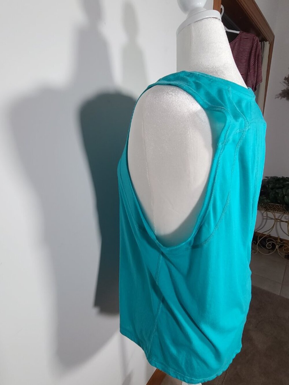 2 Athletic Works Tank Workout Tops Teal & Black XL - Picture 4 of 12